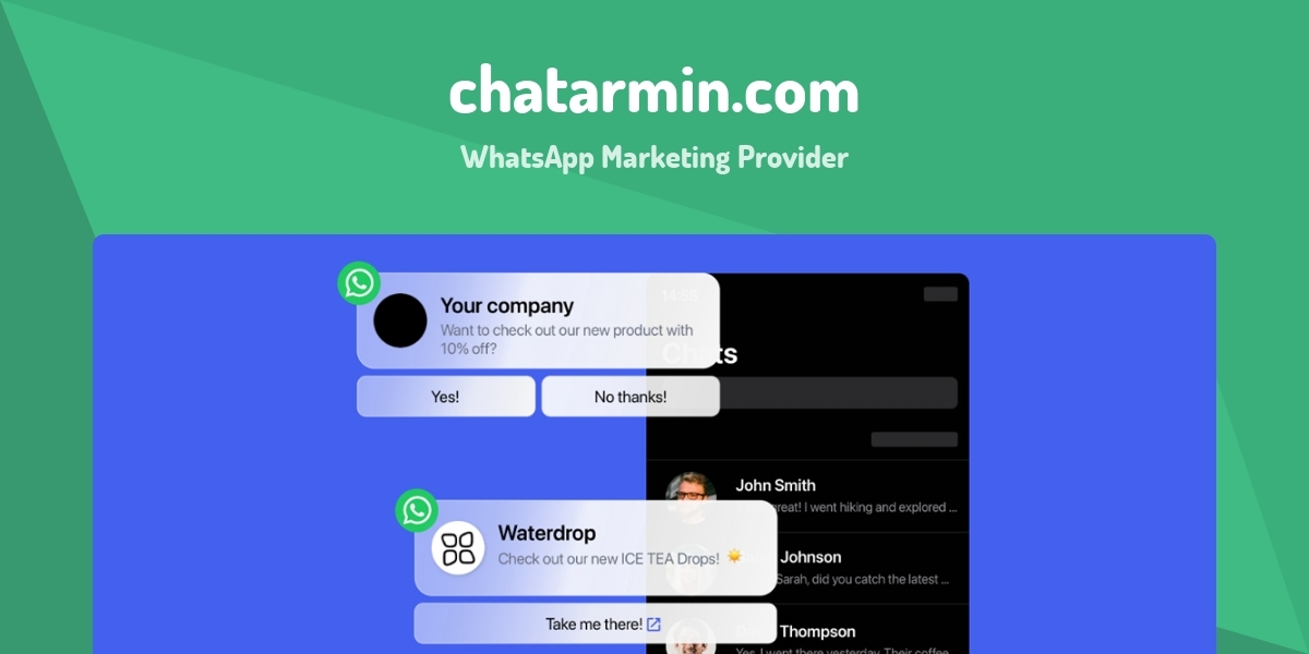 Chatarmin WhatsApp Marketing Provider Made With Vue js Chatarmin WhatsApp Marketing Provider Made With Vue js